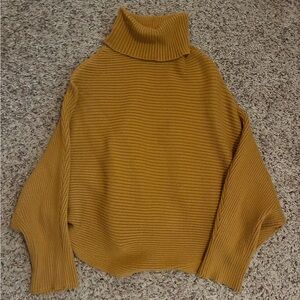 Mystree Mustard Cowl Neck Sweater